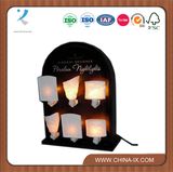Counter Top Wooden Light Display Rack