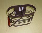 Metal Hand shopping Basket Holder