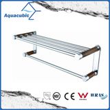 Wall Mount Chromed Double Towel Shelf (AA6718B)