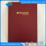 Custom College Diploma Cover A4 PU Folder with Foil Logo