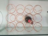 Display Chrome Wine Bottle Holder Rack