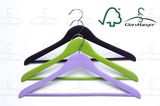 Handmade Rubberized Wood Hanger for Cloth