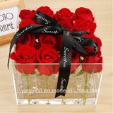 Handmade Acrylic Flower Gift Box for Valentine's Day