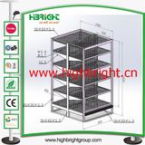 Heavy Duty Metallic Advertising Display Supermarket Shelf