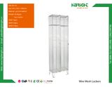 Two Doors Mesh Storage Rack with Lock