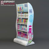 Floor Wood Shampoo Body Wash Display Rack with Graphic for Supermarket