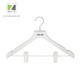 off-White Women Plastic Clothes Hanger with Clips