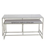 Two Level Stainless Steel&Melaminate Promotional Table for Garment