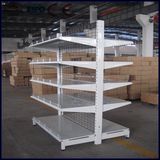 Supermarket Double Side Wire Backboard Designer Cosmetic Shelf