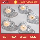 Tea Light Heart Shaped Glass Candle Holder Wedding Decoration