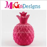 Red Ceramic Decoration Pineapple Shaped Money Bank