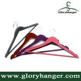 Wholesale Rubber Coated Wooden Hanger 3PCS/Set