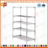 5 Tier Adjustable Metal Chrome Ikea Storage Racking Wire Shelving (Zhw131)