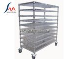 Wire Shelf/Wire Shelves, Metal Shelving Combination, Many Size, Chrome-Plated or Stainless Steel, 10 Tier Vented Shelf