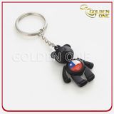 Hot Selling Custom Colorful Bear Metal Keyring