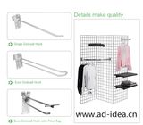 Beautiful Shop Clothes Shelf Metal Hanging Durable Garment Display Rack with Hook