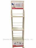 Floor Standing Powder Coat Drinks Promotional Display Stand Mineral Water Beverage Rack