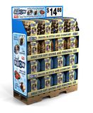 Recycled fashion Retail Floor Corrugated Pallet Display Boxes for Pillow