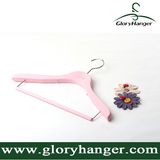 Color Wooden Clothes Hanger for Clothes Store Display with Bar