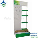 Advertising Pegboard Metal Floor Standing Light Bulb Display Stand Rack