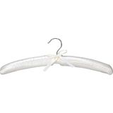 Hotel Clothes Protection Bathroom White Satin Hanger