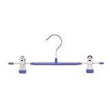Metal Bottom Plastic Covered Trousers Hanger with Clips