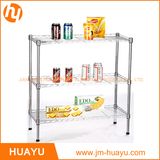 Heavy Duty Homeware 60L X 45W X 70h 3-Tier Wire Steel Shelving Adjustable Rack Storage Shelf