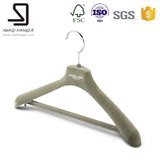 Flocking Plastic Hanger for Suit Coat