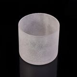 Custom Wholesale Frosted Glass Candle Jar with Lid