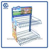 Supermaket Counter Top 2-Tier Metal Candy Display Rack
