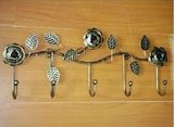 Archaistic Wall Hanger Hook with Rose Flower