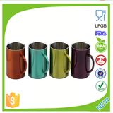 Metal Coffee Cup with Rubber Handle