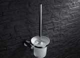 Wall Mounted Round Style Brass Toilet Brush Holder Chrome Finish 2405