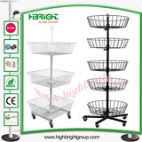Four Sides Rotating Spinner Display Stand for Retailing