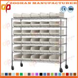 Adjustable Metal Chrome Wire Shelving Storage Organizer Bins Rack (Zhw105)