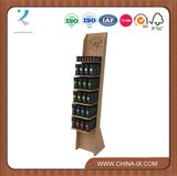 Customized Wooden Floor Wine Display Rack