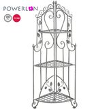 3-Tier Wrought Iron Conner Rack for Garden