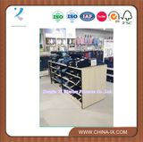 Supermarket Shelf Display Rack with Wood and Metal