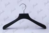 Black Wooden Coat Hanger with Square Head (Ylwd84050W-Blk1)