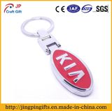 Oval Shape Metal Key Chain / Key Ring with Printing Label