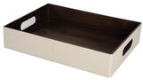 Hotel Cream PU Leather Shoe Box Shoe Tray