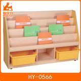 Library Furniture Wooden Magazine Shelf
