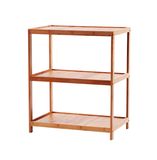 Bamboo 3-Layers Rack Bamboo 3 Tier Storage Shelf