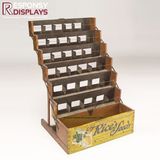 Pop Sale Environmental Floor Snack Stand Wood Food Display Rack