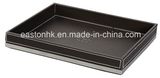Hotel Bathroom Tidy Covenient PU Leather Tumbler Tray