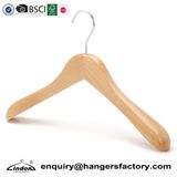 Audited Supplier Luxury Natural Color Craft Men's Wooden Coat Hanger