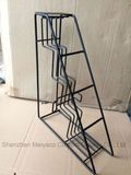 Manufacturers Customized Iron Wire Condiment Display Shelf Trapezoidal Syrup Display Rack