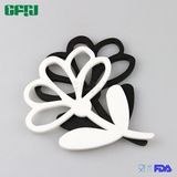 Flower Shaped BPA Free Dishwashable Silicone Mat Placemat Potholder Tablemat