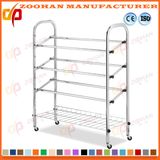 Metal Chrome Wayfair Rolling Shoe Storage Rack Shelving Unit (Zhw134)