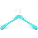 Blue Wooden Coat Hanger with Metal Hook